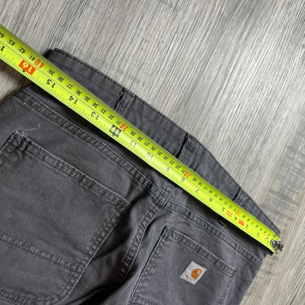 Carhartt Slim Straight Work Pants in Charcoal - Picture 7 of 10